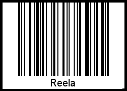 Der Voname Reela als Barcode und QR-Code