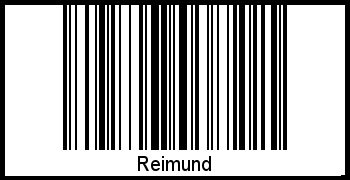 Reimund als Barcode und QR-Code
