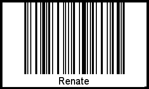 Barcode des Vornamen Renate