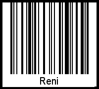 Interpretation von Reni als Barcode