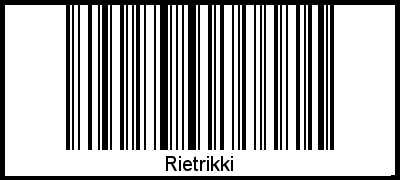 Barcode-Foto von Rietrikki