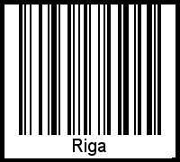 Interpretation von Riga als Barcode