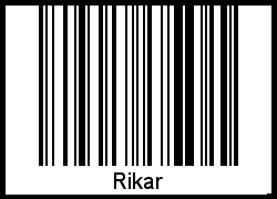 Interpretation von Rikar als Barcode