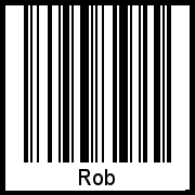 Interpretation von Rob als Barcode