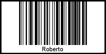 Interpretation von Roberto als Barcode