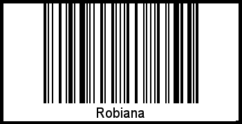 Barcode des Vornamen Robiana