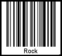 Interpretation von Rock als Barcode