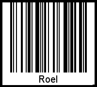 Roel als Barcode und QR-Code