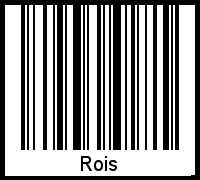 Barcode des Vornamen Rois