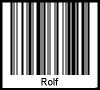 Rolf als Barcode und QR-Code