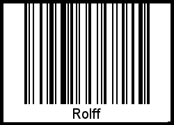 Interpretation von Rolff als Barcode