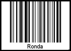 Interpretation von Ronda als Barcode