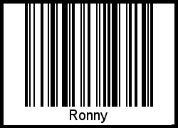 Interpretation von Ronny als Barcode