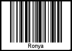 Ronya als Barcode und QR-Code