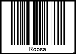 Barcode-Grafik von Roosa