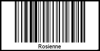 Der Voname Rosienne als Barcode und QR-Code
