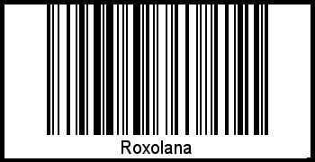 Barcode des Vornamen Roxolana