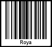 Der Voname Roya als Barcode und QR-Code