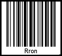Interpretation von Rron als Barcode