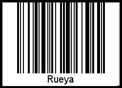 Der Voname Rueya als Barcode und QR-Code