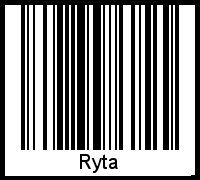 Der Voname Ryta als Barcode und QR-Code