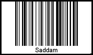 Barcode-Grafik von Saddam