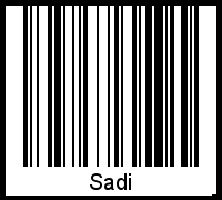 Sadi als Barcode und QR-Code