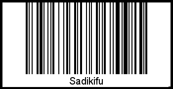Interpretation von Sadikifu als Barcode
