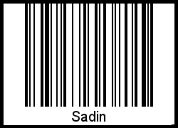 Barcode-Foto von Sadin