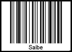 Interpretation von Saibe als Barcode