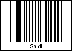 Barcode-Foto von Saidi