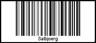 Salbjoerg als Barcode und QR-Code