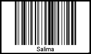 Salima als Barcode und QR-Code