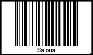 Interpretation von Saloua als Barcode