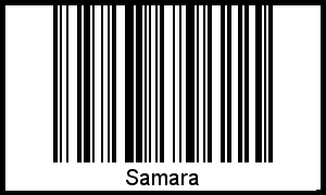 Interpretation von Samara als Barcode