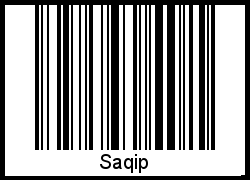 Interpretation von Saqip als Barcode