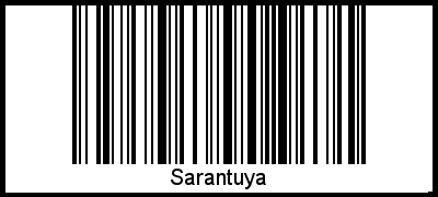 Interpretation von Sarantuya als Barcode