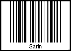 Barcode-Grafik von Sarin