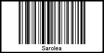 Barcode des Vornamen Sarolea