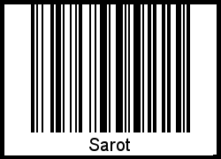 Interpretation von Sarot als Barcode