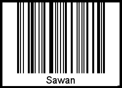 Interpretation von Sawan als Barcode