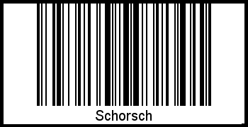 Interpretation von Schorsch als Barcode