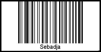 Der Voname Sebadja als Barcode und QR-Code