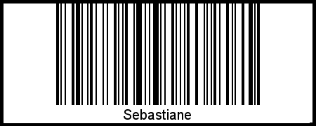 Sebastiane als Barcode und QR-Code