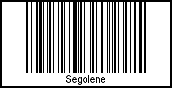 Barcode des Vornamen Segolene