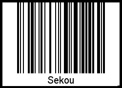 Barcode-Grafik von Sekou