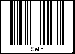 Barcode des Vornamen Selin