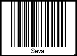 Seval als Barcode und QR-Code