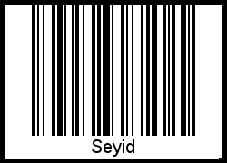 Der Voname Seyid als Barcode und QR-Code