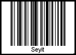 Barcode des Vornamen Seyit